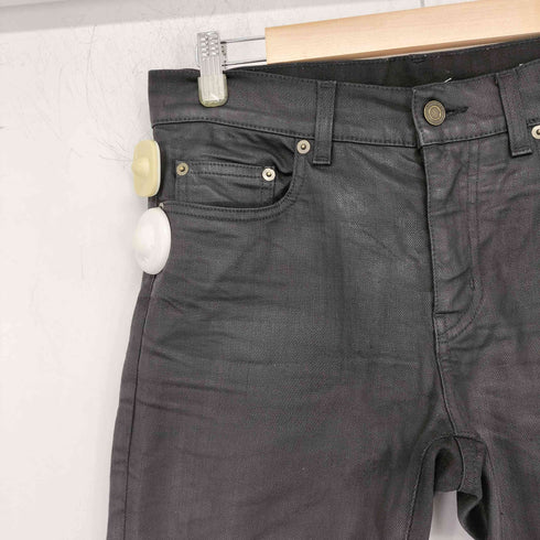 サンローランパリ SAINT LAURENT PARIS エディ期 コーティング スキニー デニムパンツ メンズ UK:28-29