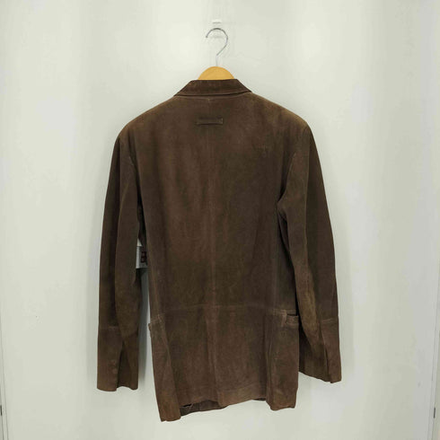 ジャンポールゴルチエオム Jean Paul GAULTIER HOMME 90-00s カウレザー 裏地キュプラ スウェードスナップボタンジャケット メンズ 48