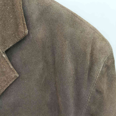 ジャンポールゴルチエオム Jean Paul GAULTIER HOMME 90-00s カウレザー 裏地キュプラ スウェードスナップボタンジャケット メンズ 48