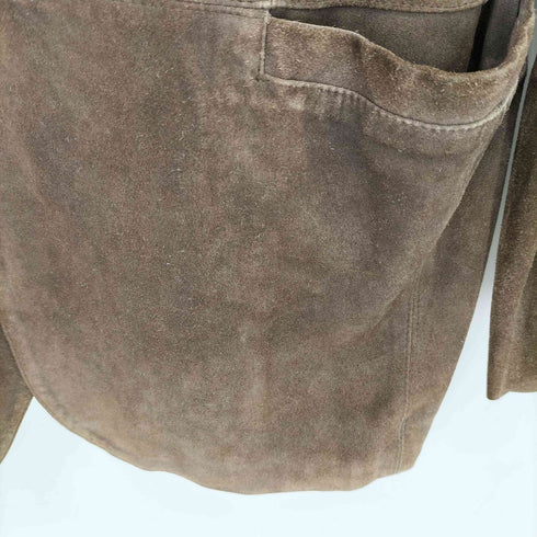 ジャンポールゴルチエオム Jean Paul GAULTIER HOMME 90-00s カウレザー 裏地キュプラ スウェードスナップボタンジャケット メンズ 48