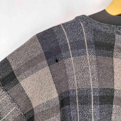 グレッグノーマン GREG NORMAN チェック柄ウールニット メンズ import:L