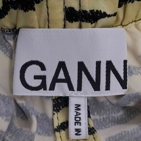 ガニー Ganni SATIN SKIRT WITH TIGER MITIF タイガーモチーフ サテンスカート レディース EUR:36