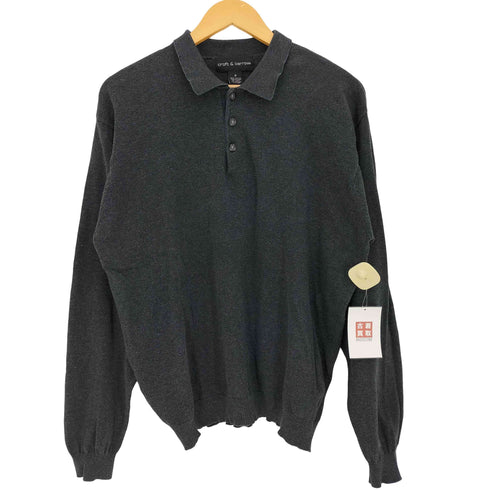 クラフトアンドバロー Croft&Barrow 90s コットン ニットポロ メンズ import:M