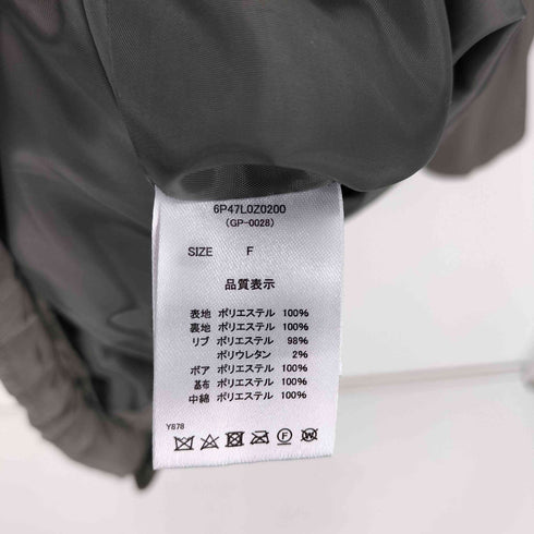 swing by 24AW 中綿スタンドカラー ミリタリーコート レディース FREE