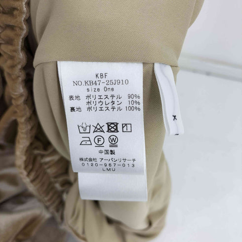 ケイビーエフ KBF 24AW セミフレア ベロア スカート レディース ONE SIZE