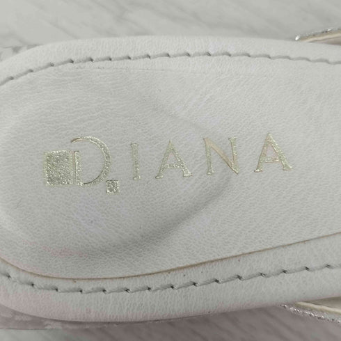 ダイアナ DIANA スクエア オープントゥ Vカットデザイン ミュールサンダル レディース JPN:S