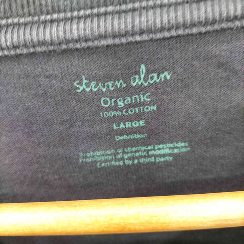 スティーブンアラン Steven Alan ORGANIC SHORT SLEEVE TEE -BOLD/T クルーネックTシャツ メンズ import:L