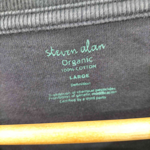 スティーブンアラン Steven Alan ORGANIC SHORT SLEEVE TEE -BOLD/T クルーネックTシャツ メンズ import:L