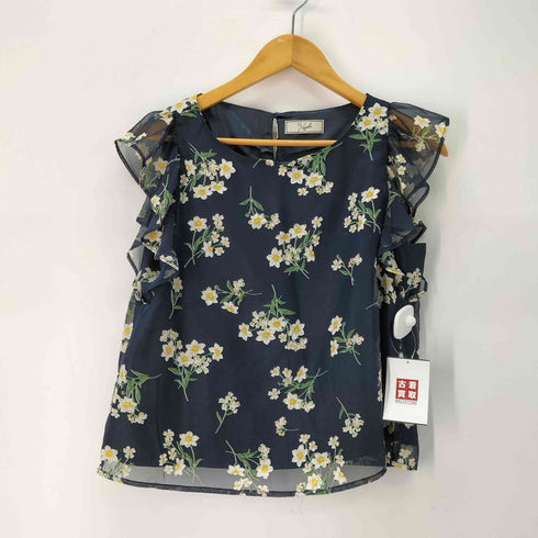 ノエラ Noela 花柄 レース付 カットソー & フレアスカート セットアップ レディース TOPS:F/SKT:S