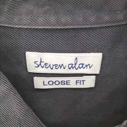 スティーブンアラン Steven Alan DRAPE TURNOVER COLLAR SHORT SLEEVE SHIRT-WIDE シャツ メンズ import:S