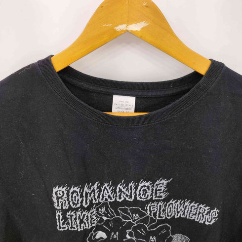 ユナイテッドアスレ UNITED ATHLE ROMANCE LIKE FLOWER プリント クルーネックTシャツ メンズ XL