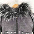 TYPE SHDE TYPE CROSS FOX FUR HOODIE BLACK メンズ