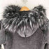 TYPE SHDE TYPE CROSS FOX FUR HOODIE BLACK メンズ
