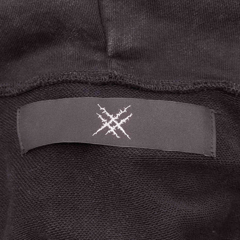 TYPE SHDE TYPE CROSS FOX FUR HOODIE BLACK メンズ