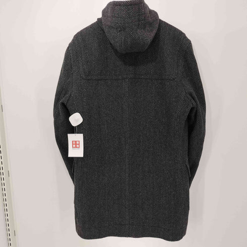 テイジンメンズショップ TEIJIN ヘリンボーン柄 Rich Wool Fabric by Morgado 中綿 ウールダッフルコート メンズ JPN:L
