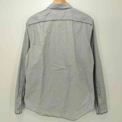 ポールスミス Paul Smith ギンガムチェック ステッチデザイン ロングスリーブシャツ メンズ import:L