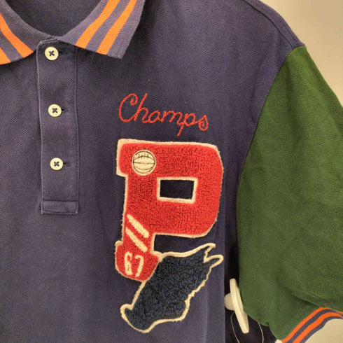 ポロラルフローレン POLO RALPH LAUREN CLASSIC FIT 両面ワッペン ポロシャツ メンズ L
