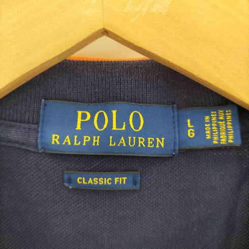 ポロラルフローレン POLO RALPH LAUREN CLASSIC FIT 両面ワッペン ポロシャツ メンズ L