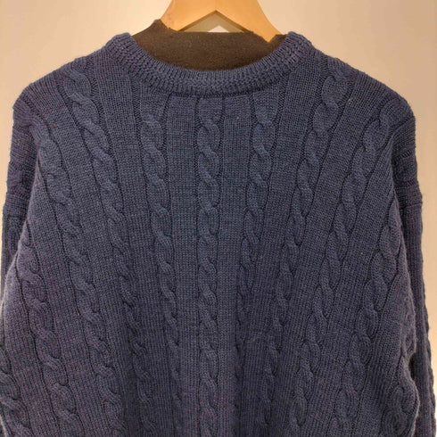Pal Casual 総ウール ロングスリーブ ケーブルニット メンズ import:M