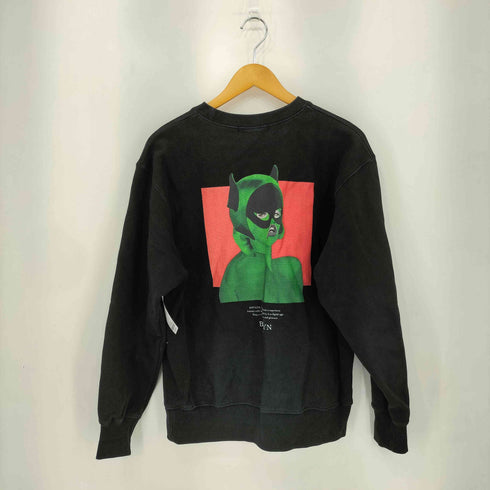 ビームスティー BEAMS T TEIJI HAYAMA crew sweat イラストプリント クルーネックスウェット メンズ import:L