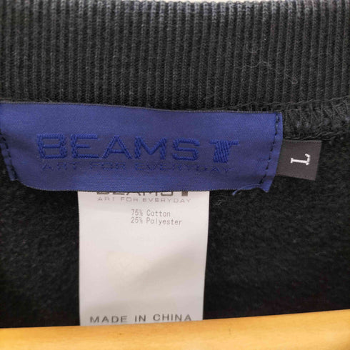 ビームスティー BEAMS T TEIJI HAYAMA crew sweat イラストプリント クルーネックスウェット メンズ import:L