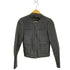 ザラ ZARA ジップアップラムレザージャケット レディース import:S