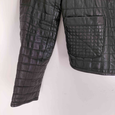 ザラ ZARA ジップアップラムレザージャケット レディース import:S