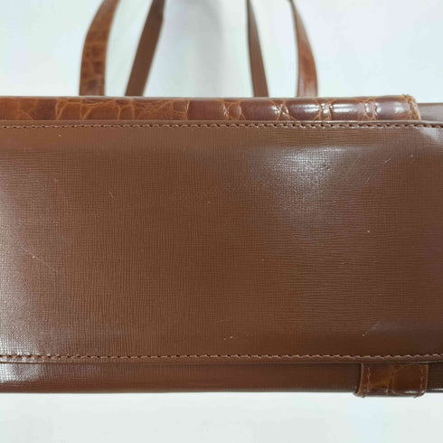 The Ginza Superior クロコ切替 レザー トートバック レディース