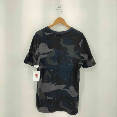 アディダスオリジナルス adidas Originals トレフォイルロゴ ネイビー カモフラ 半袖クルーネック Tシャツ メンズ M