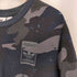 アディダスオリジナルス adidas Originals トレフォイルロゴ ネイビー カモフラ 半袖クルーネック Tシャツ メンズ M