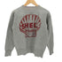 BOOTLEGGERS POWER WEAR ガソリンスタンド 企業ロゴ 両面 大判プリント 両V セットイン スリーブ クルーネック スウェット メンズ US:36