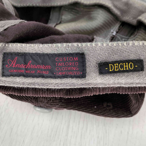 アナクロノーム Anachronorm ビートイニシャル コーデュロイキャップ メンズ