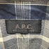 アーペーセー A.P.C. RUE MADAME PARIS チェック半袖シャツ メンズ