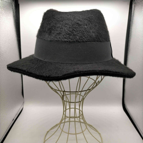 サンローラン Saint Laurent Fedora Hat Rabbit Felt Cowboy フェドーラ ラビット シャギーフェルト 中折れ ハット メンズ S