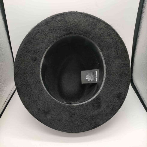 サンローラン Saint Laurent Fedora Hat Rabbit Felt Cowboy フェドーラ ラビット シャギーフェルト 中折れ ハット メンズ S