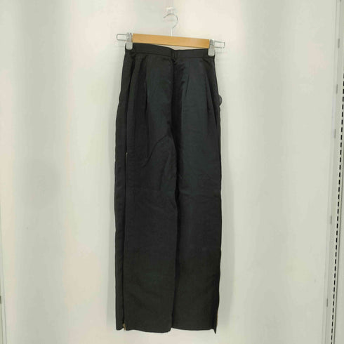 イッセイミヤケ ISSEY MIYAKE 90s 筆タグ サイドジップ 2タック ナイロンパンツ レディース 7