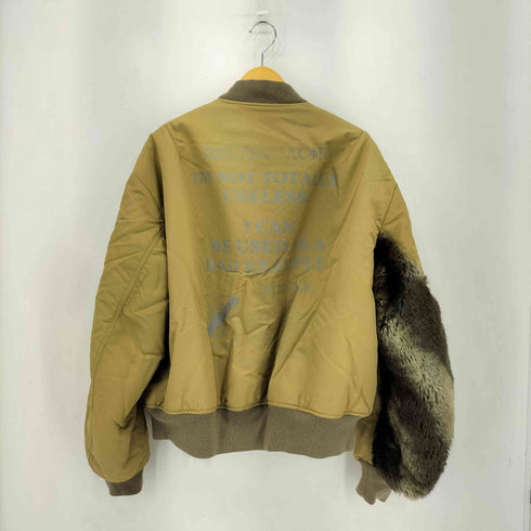 ブラックウィドゥ BLACK WEIRDOS フロントジッパー フライトジャケット メンズ L