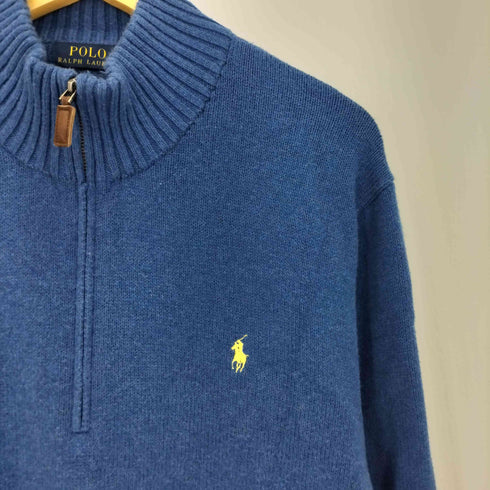ポロラルフローレン POLO RALPH LAUREN 現行タグ ポニー刺繍 ハーフジップ ハイネックニット プルオーバー メンズ import:XXL