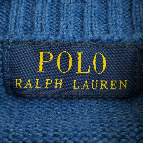 ポロラルフローレン POLO RALPH LAUREN 現行タグ ポニー刺繍 ハーフジップ ハイネックニット プルオーバー メンズ import:XXL