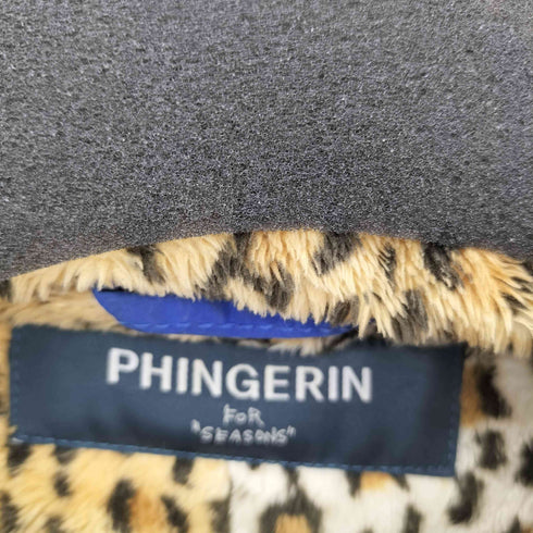 フィンガリン PHINGERIN 裏ジャガー柄 フーデット ダブルジップ モッズコート メンズ