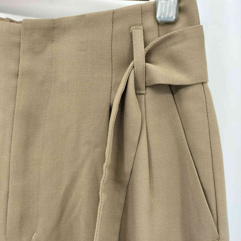 ユナイテッドアローズグリーンレーベルリラクシング UNITED ARROWS green label relaxing FM 2タック ベルテッド パンツ レディース 36