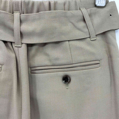 ユナイテッドアローズグリーンレーベルリラクシング UNITED ARROWS green label relaxing FM 2タック ベルテッド パンツ レディース 36