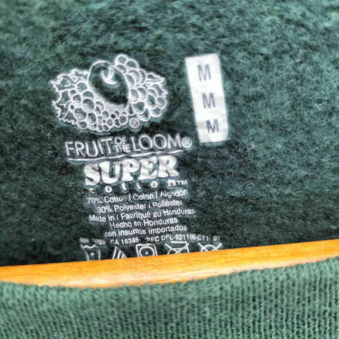 フルーツオブザルーム FRUIT OF THE LOOM SUPER COTTON 裏起毛 クルーネックスウェット メンズ import:M