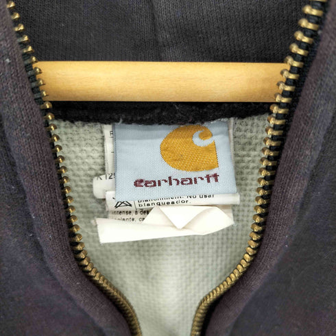カーハート Carhartt 00s Thermal-Lined Zip-Front Hooded Sweatshirt サーマルライナージップパーカー メンズ L