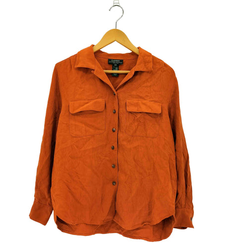 ローレンラルフローレン LAUREN RALPH LAUREN 00s フラットポケット シルクシャツ レディース 12P