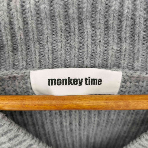 モンキータイム MONKEY TIME PE AZE CROPPED 1POC V-NECK ニット メンズ import:S
