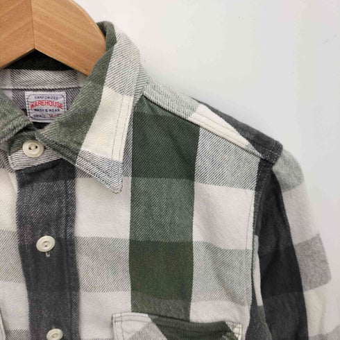 ウエアハウス WAREHOUSE ブロックチェック ヘビー ネルシャツ メンズ 14-14-1/2