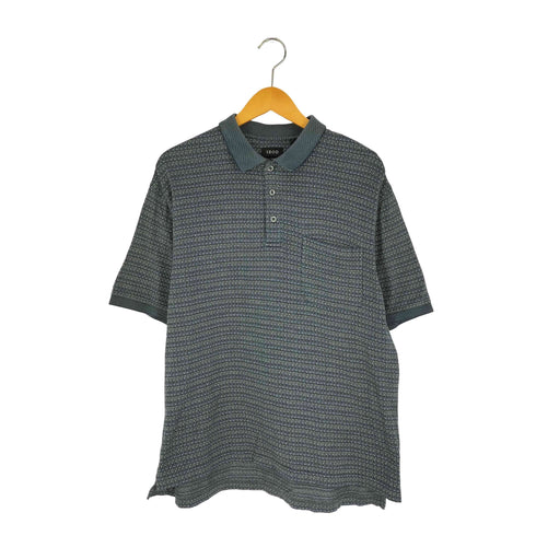 アイゾッド IZOD 00S DOUBLE MERCERIZED 幾何学柄 コットン ポロシャツ メンズ import:M