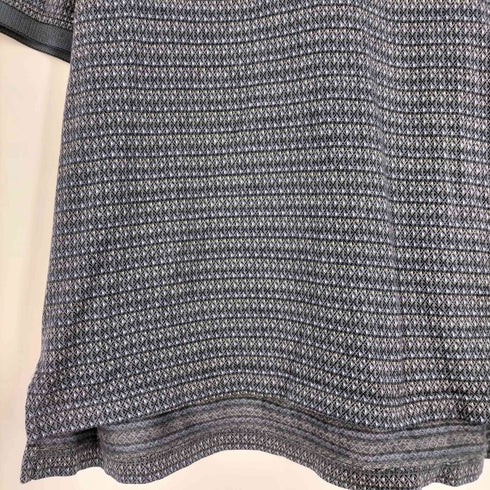 アイゾッド IZOD 00S DOUBLE MERCERIZED 幾何学柄 コットン ポロシャツ メンズ import:M