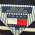 トミーヒルフィガー TOMMY HILFIGER 90S-00S ボーダー柄 vネック コットンニット メンズ JPN:L